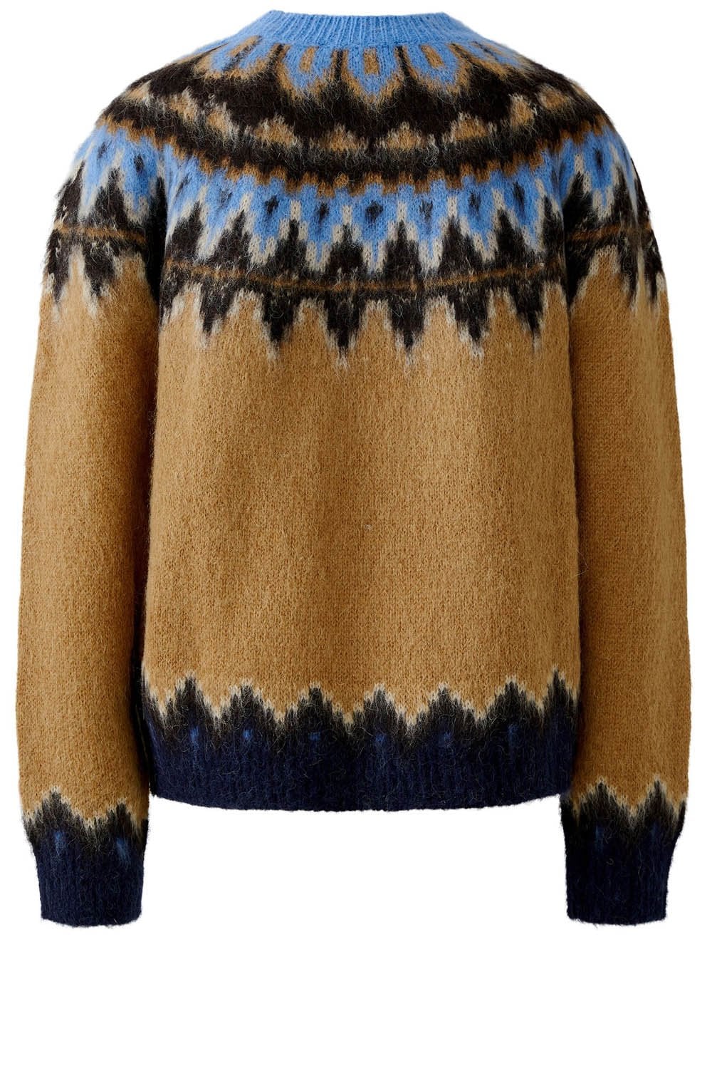 Dark Camel Blue Norwegian Style Pullover