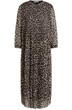 Dark Camel Leopard Print Dress