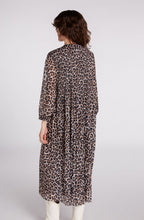 Dark Camel Leopard Print Dress