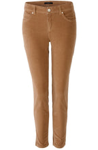 Dark Camel Velvet Corduroy Baxtor Jeggings