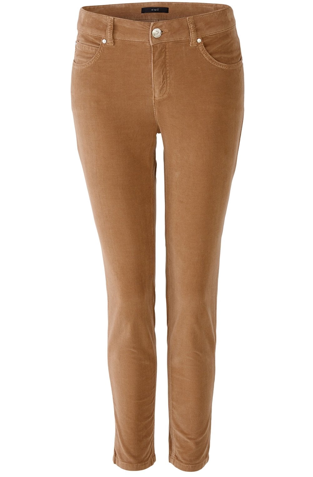Dark Camel Velvet Corduroy Baxtor Jeggings