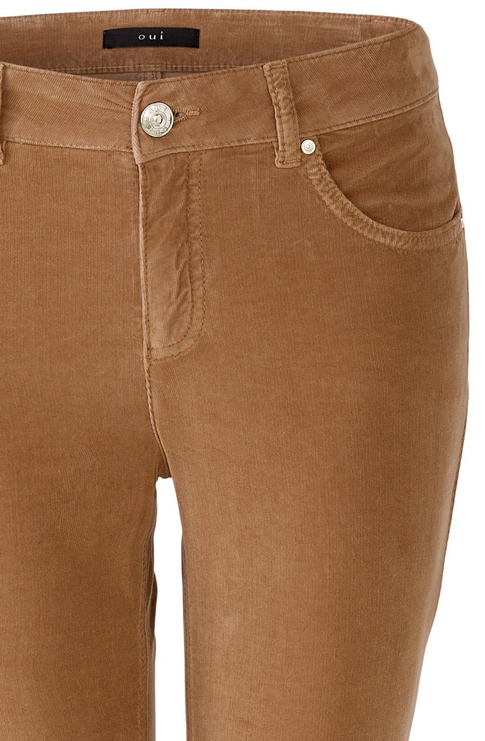 Dark Camel Velvet Corduroy Baxtor Jeggings