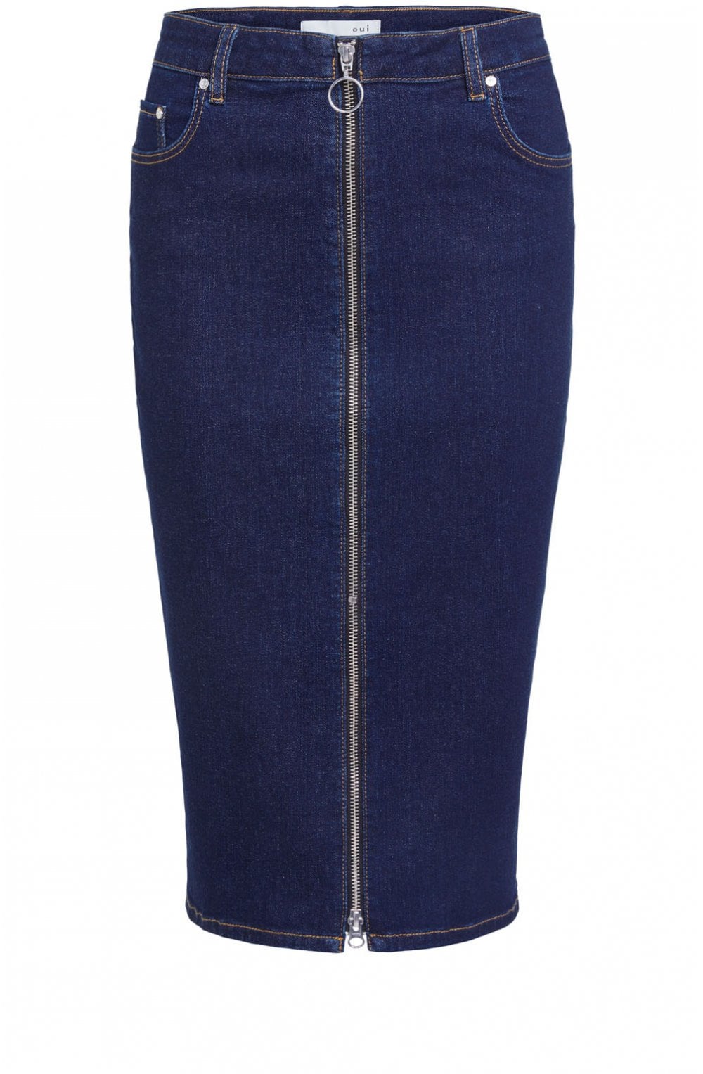 Dark Denim Pencil Skirt