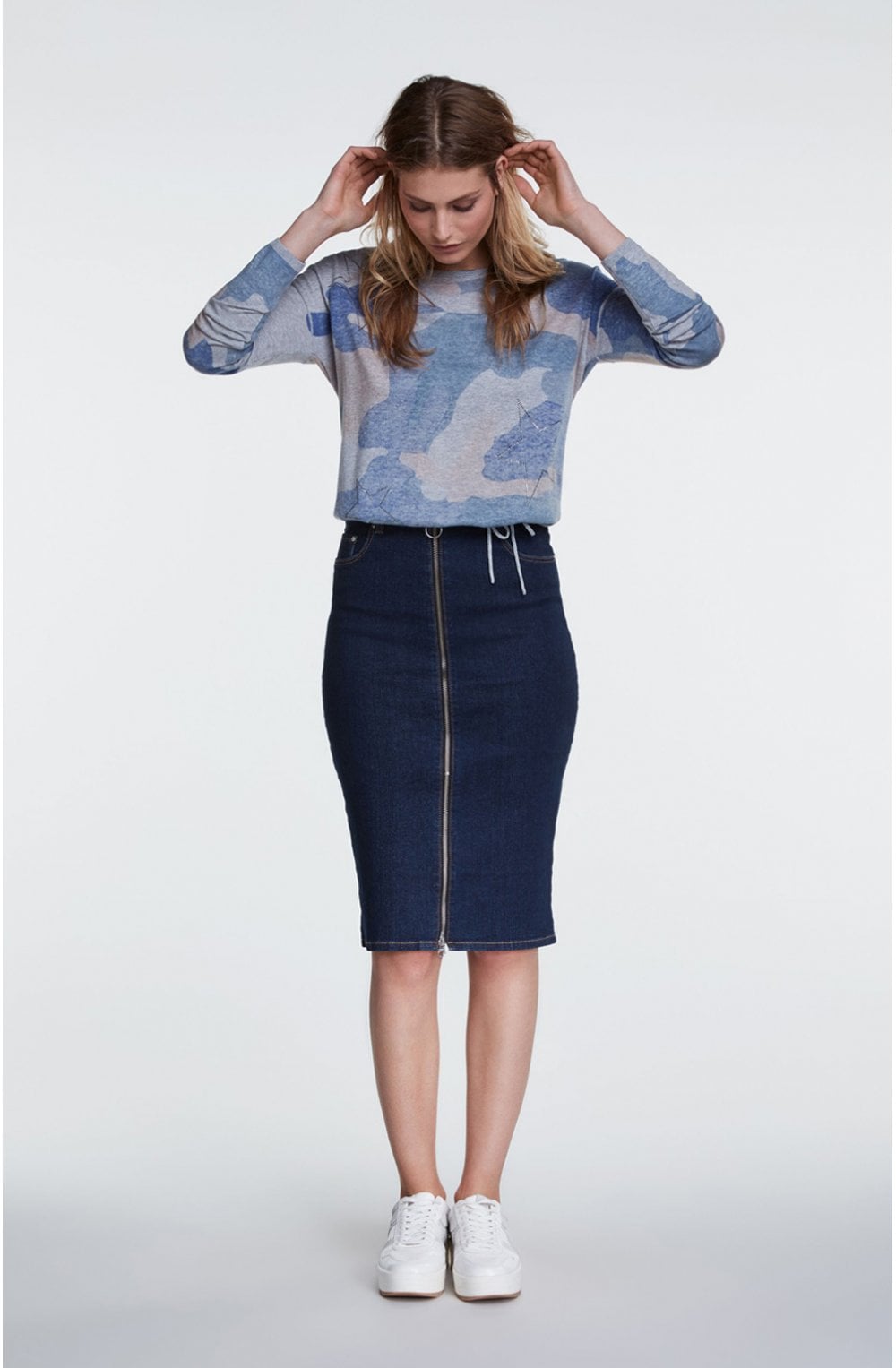 Dark Denim Pencil Skirt