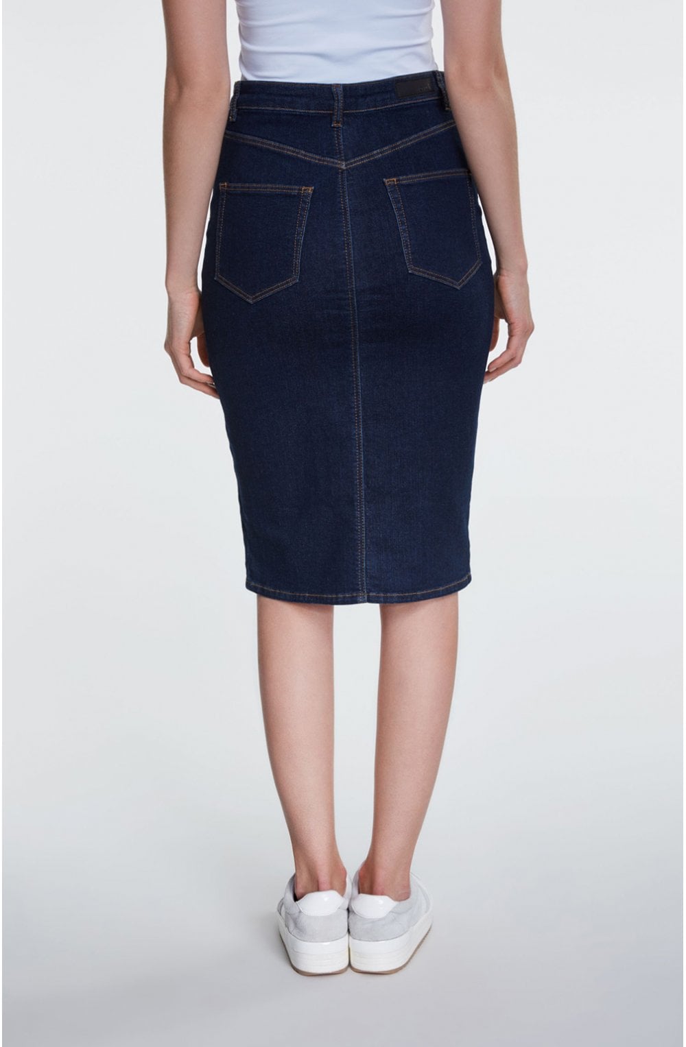 Dark Denim Pencil Skirt