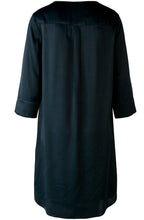 Dark Green Satin Slip On Dress
