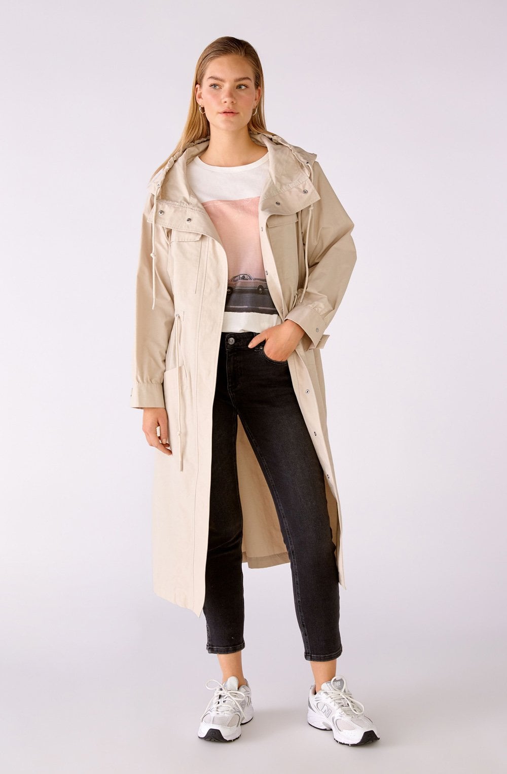 Dark Grey Cropped Mid Waist Jeans