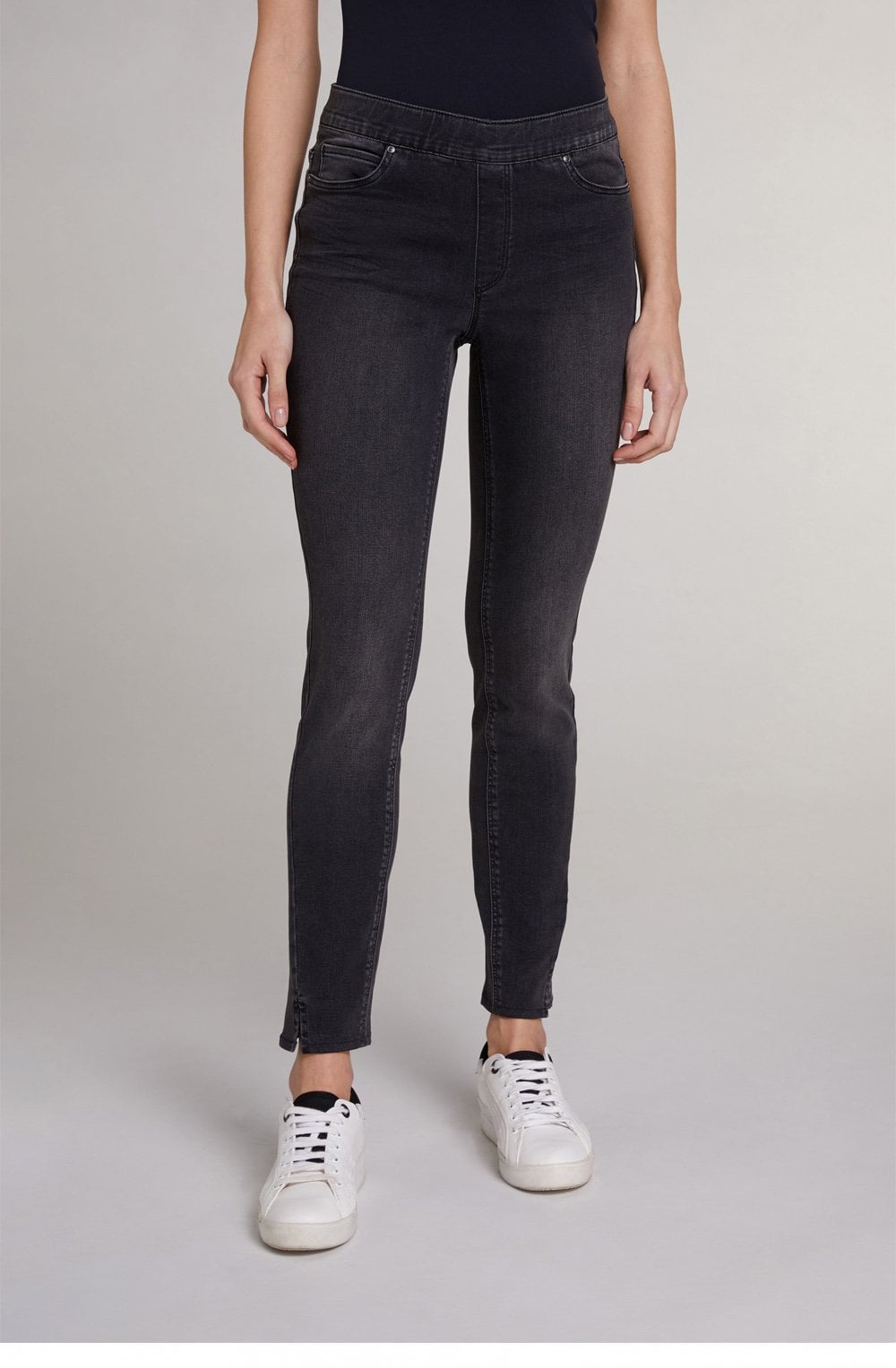Dark Grey Denim Jeggings