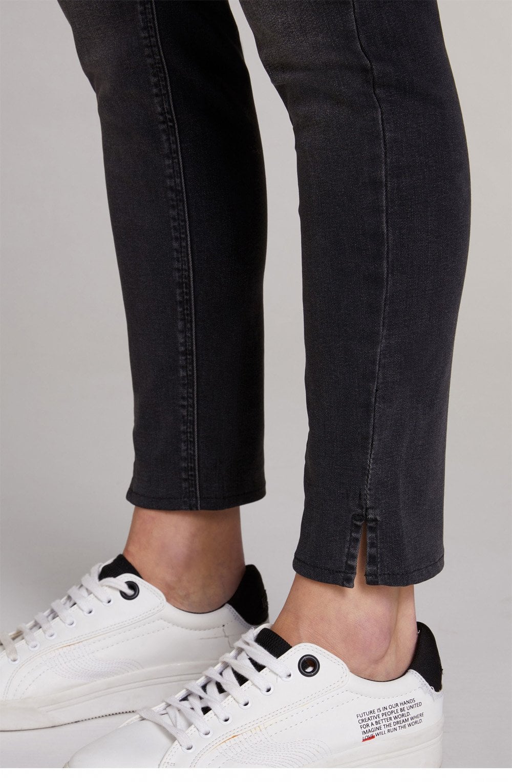 Dark Grey Denim Jeggings