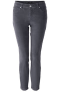Dark Grey Velvet Corduroy Baxtor Jeggings