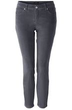 Dark Grey Velvet Corduroy Baxtor Jeggings