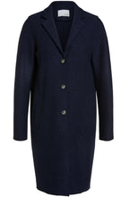 Dark Navy Wool Coat