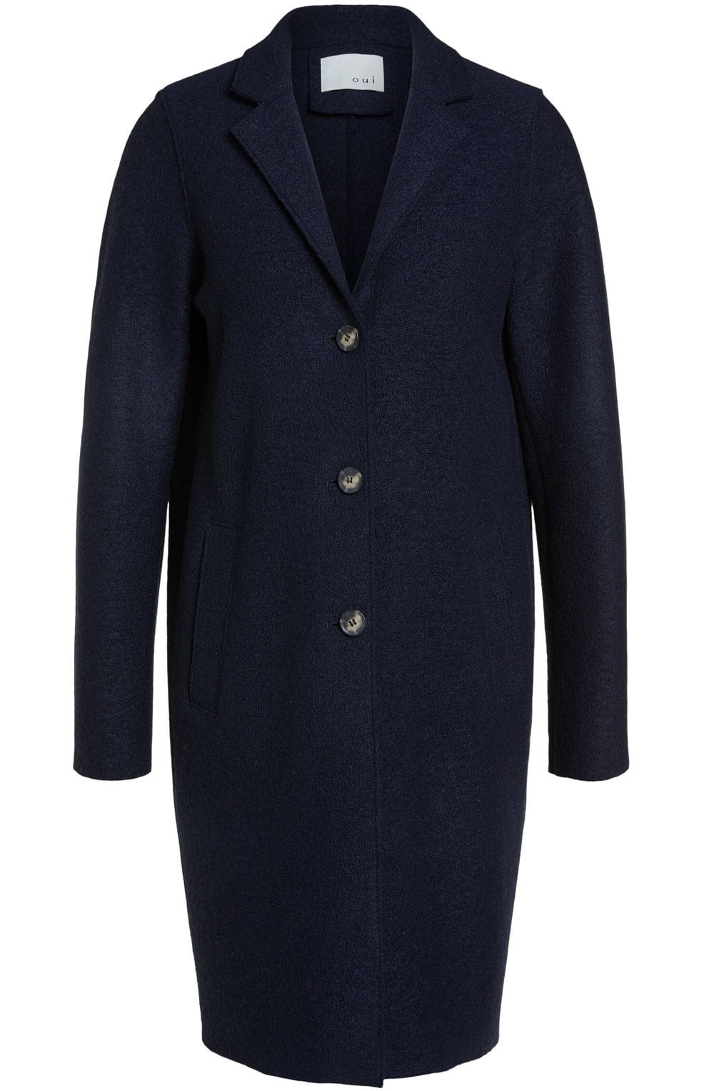 Dark Navy Wool Coat