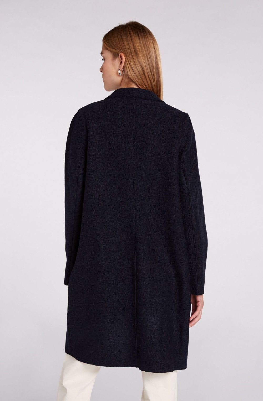 Dark Navy Wool Coat