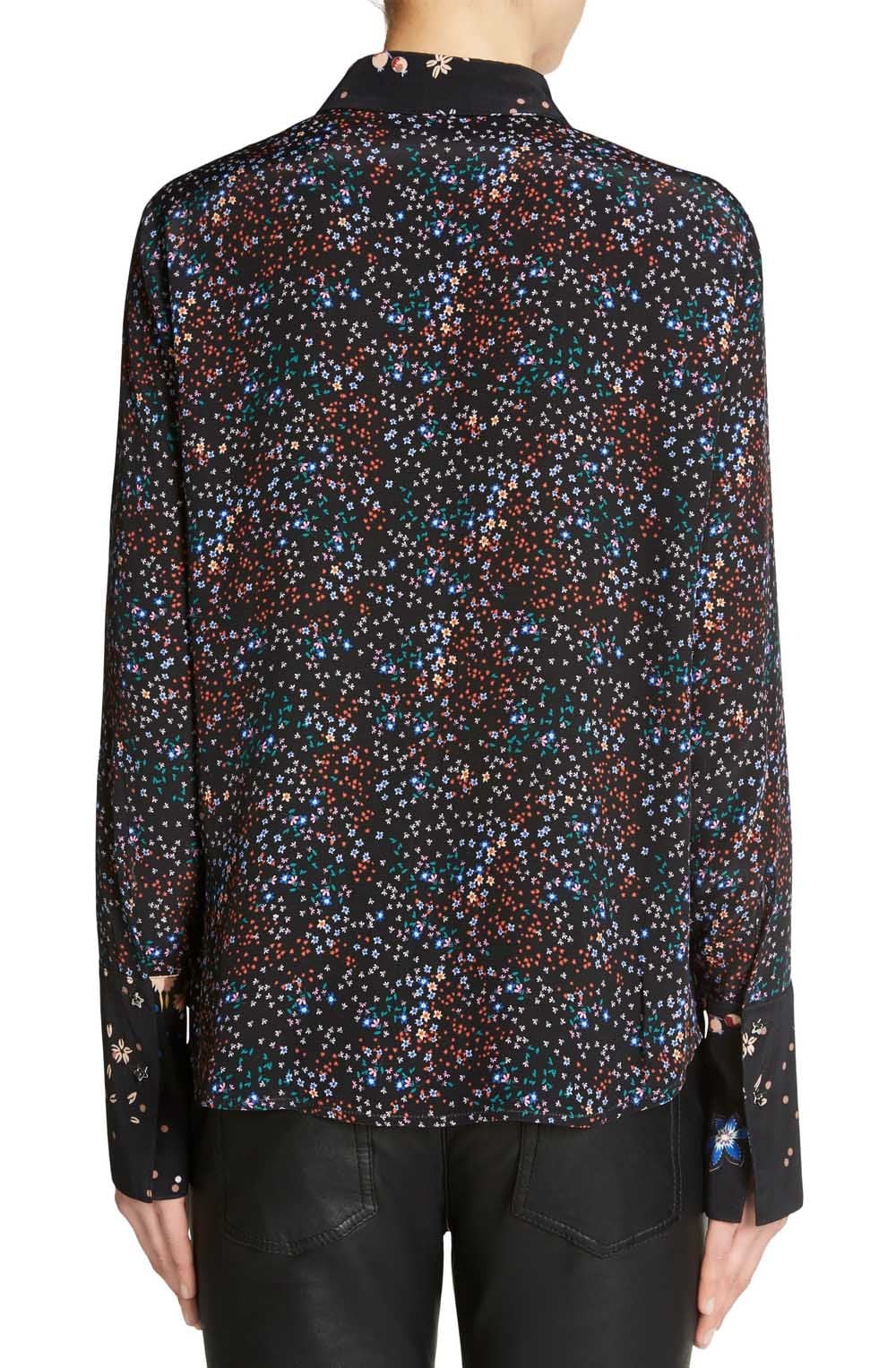 Delicate Floral Print Blouse