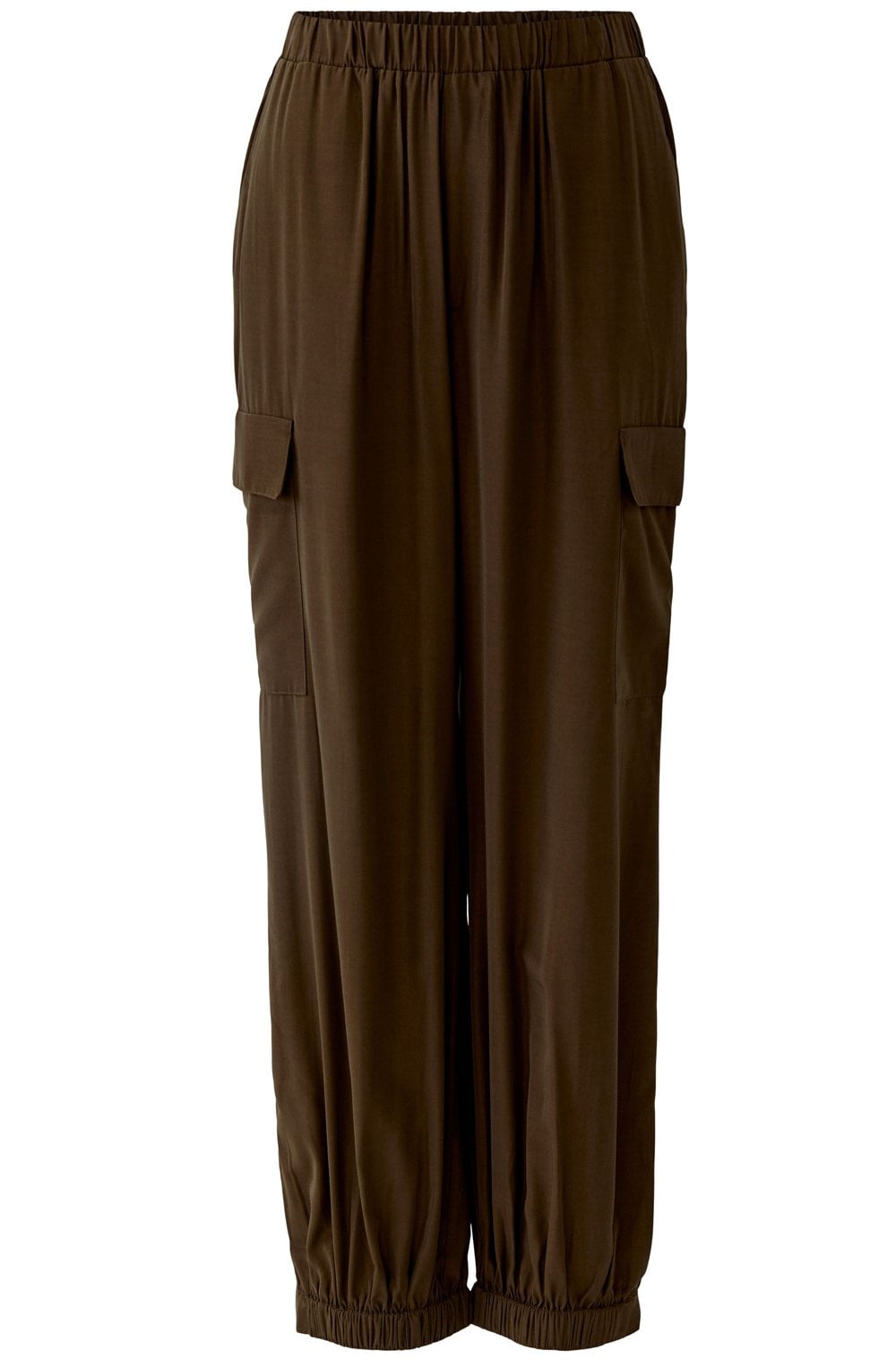 Demitasse Brown Balloon Fit Cargo Trousers