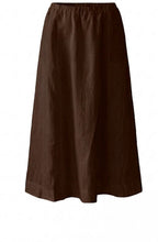 Demitasse Brown Linen Skirt