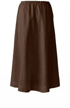 Demitasse Brown Linen Skirt