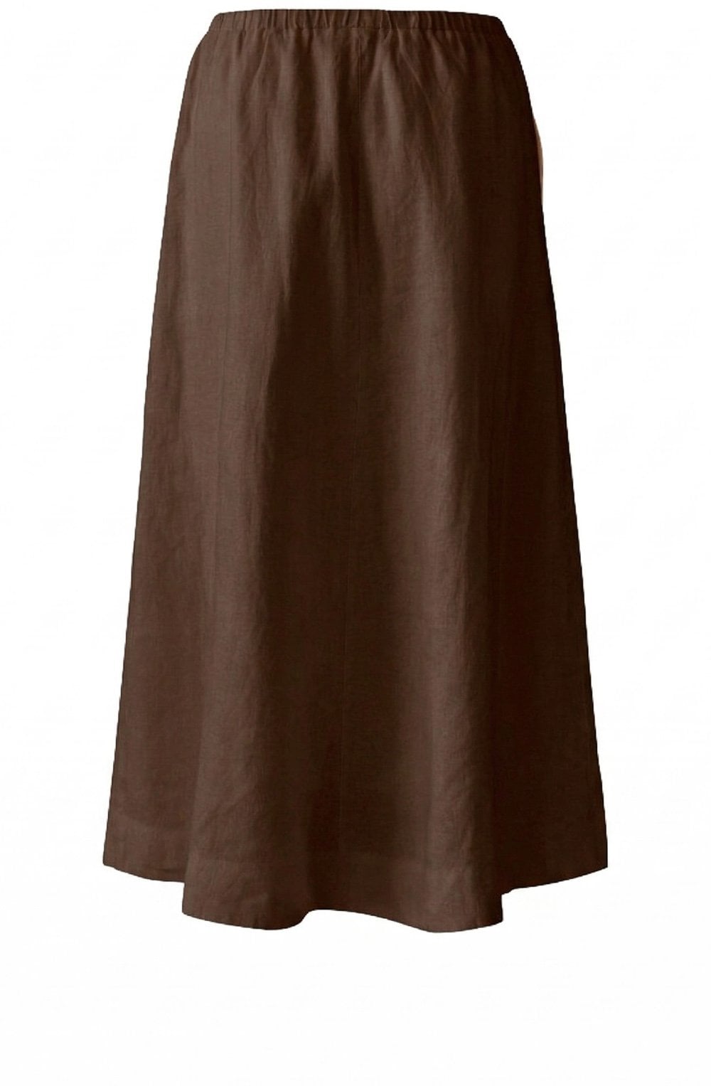 Demitasse Brown Linen Skirt