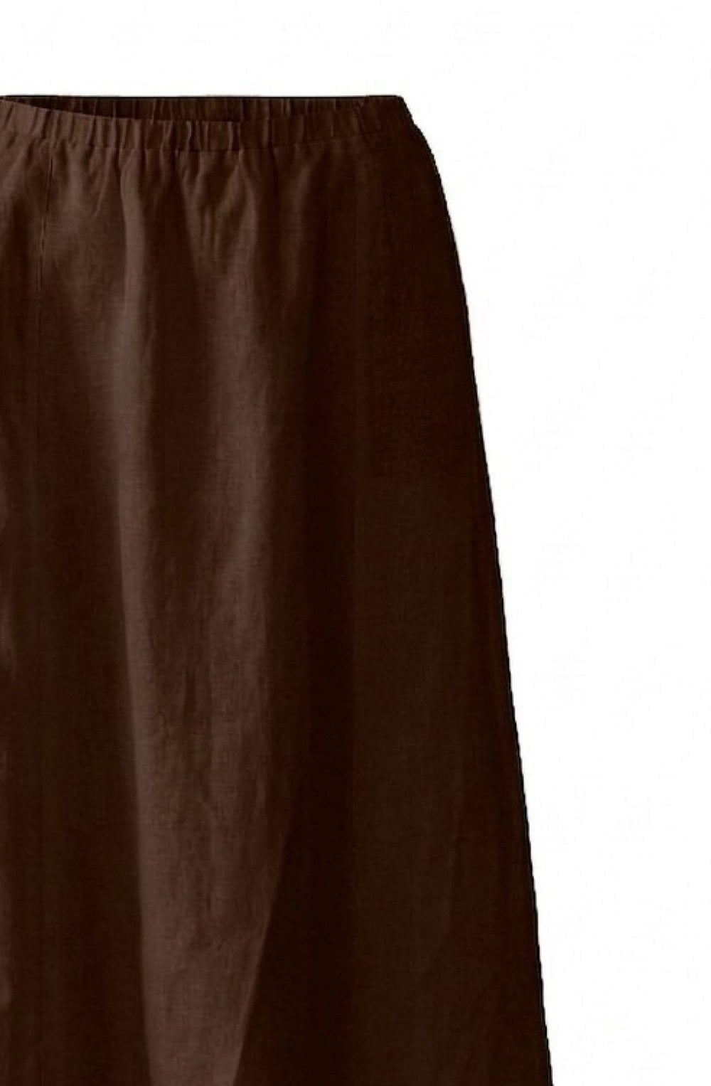 Demitasse Brown Linen Skirt