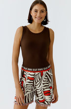 Demitasse Brown Ribbed Vest Top