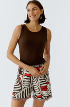 Demitasse Brown Ribbed Vest Top