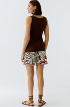 Demitasse Brown Ribbed Vest Top