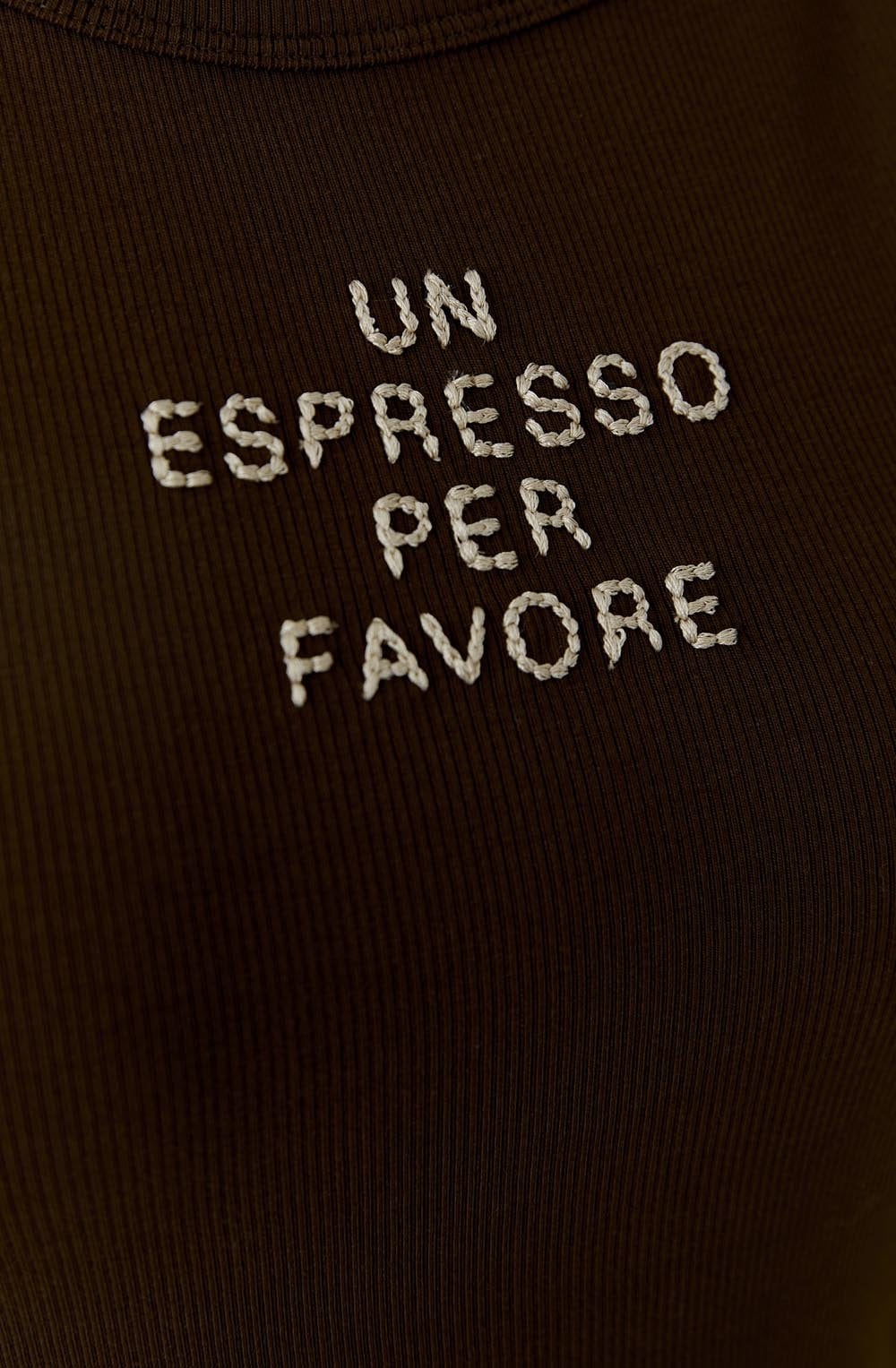 Demitasse Un Espresso Per Favore Vest Top