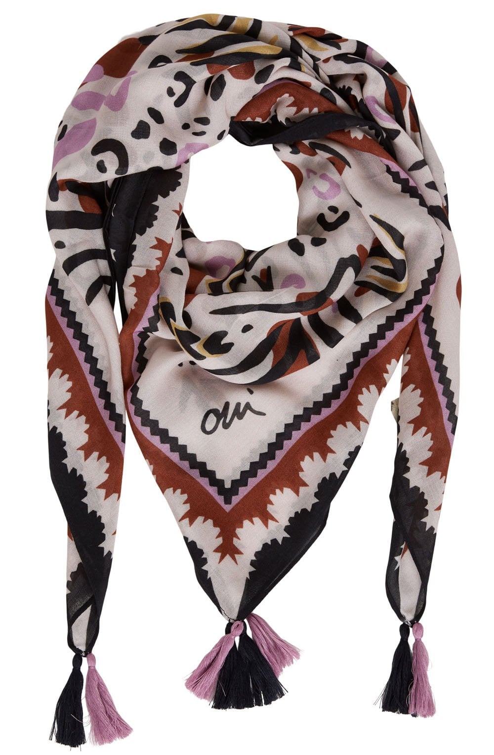 Desert Rider Abstract Print Scarf