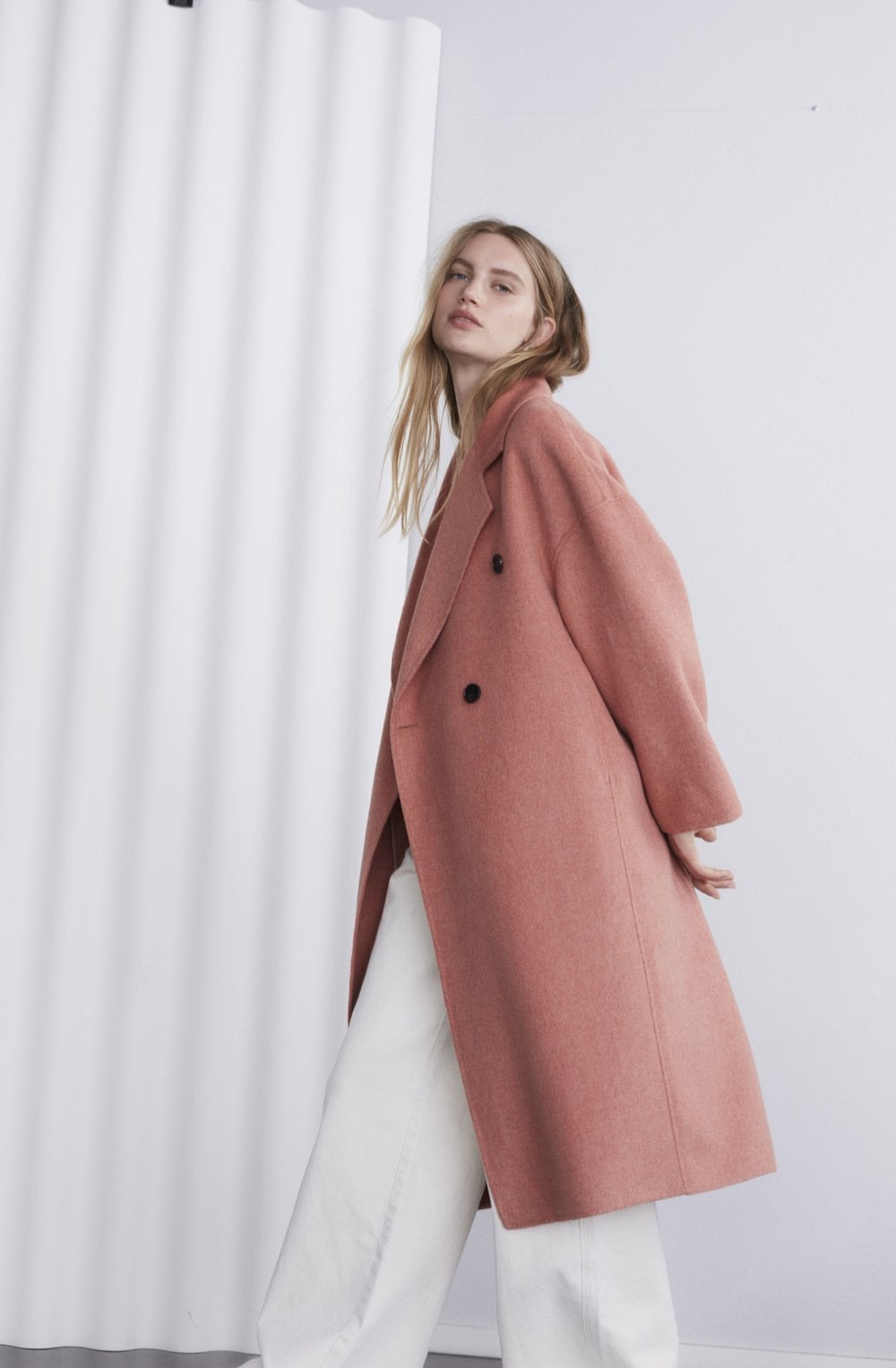 Desert Sand Wool Blend Coat