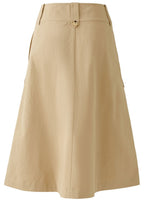 Desert Tan Safari Style Wrap Skirt