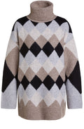 Diamond Print Knit Jumper
