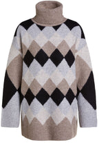 Diamond Print Knit Jumper