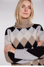 Diamond Print Knit Jumper