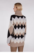 Diamond Print Knit Jumper
