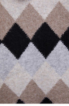 Diamond Print Knit Jumper