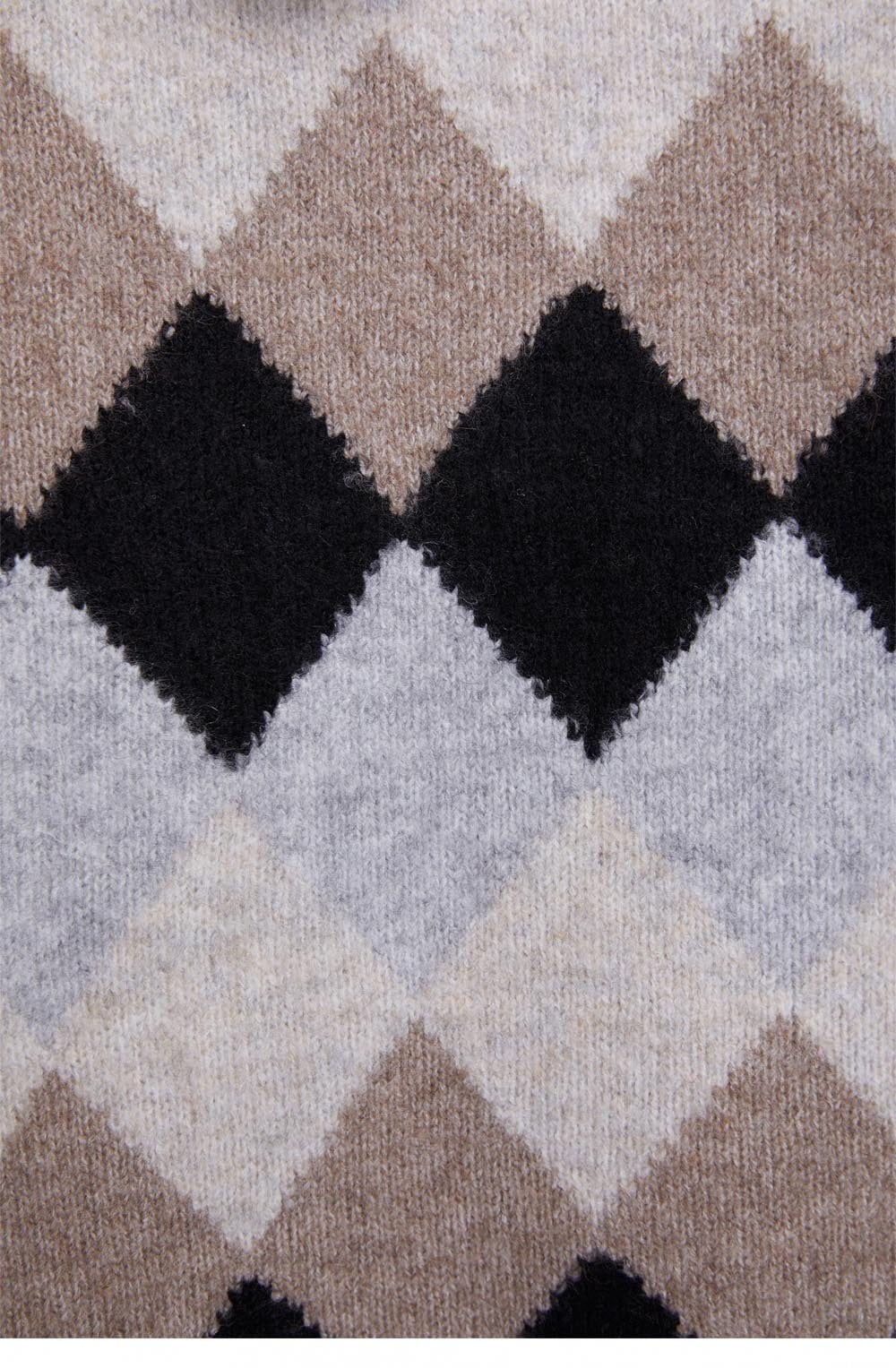Diamond Print Knit Jumper