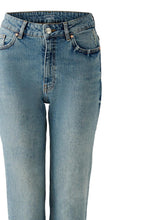 Distressed Blue Turned Up Jeans