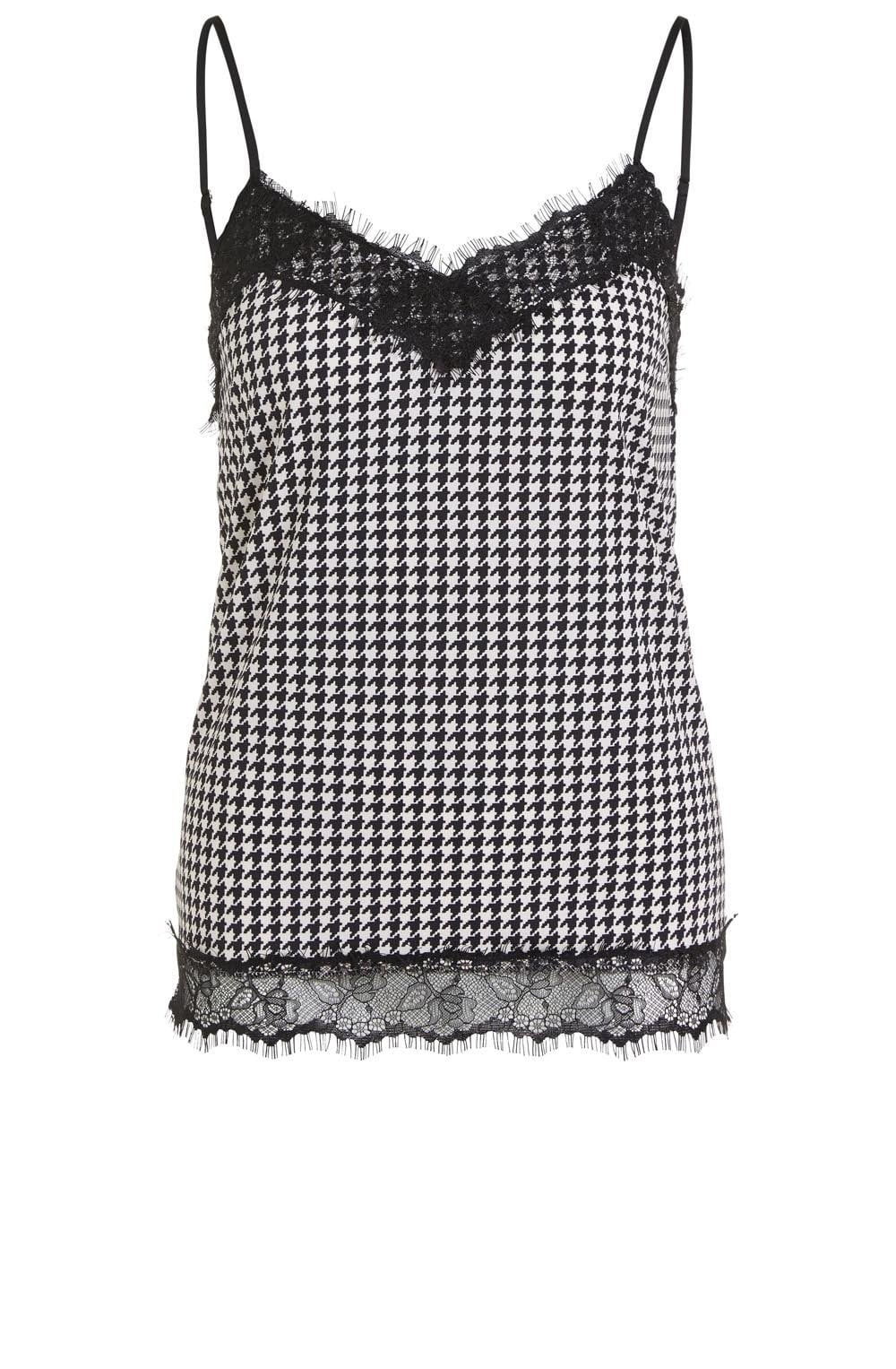 Dogtooth Lace Detailed Camisole