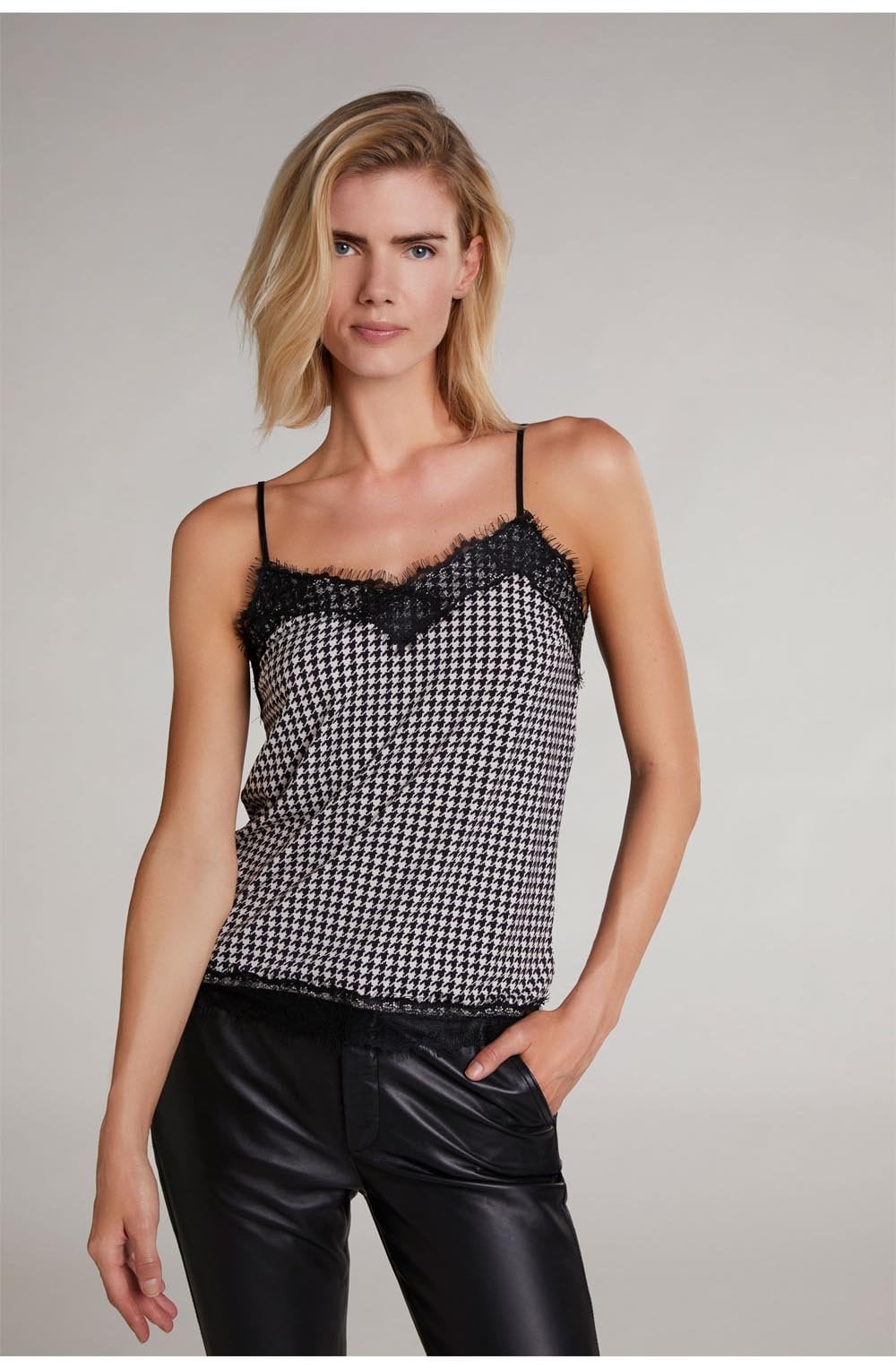 Dogtooth Lace Detailed Camisole