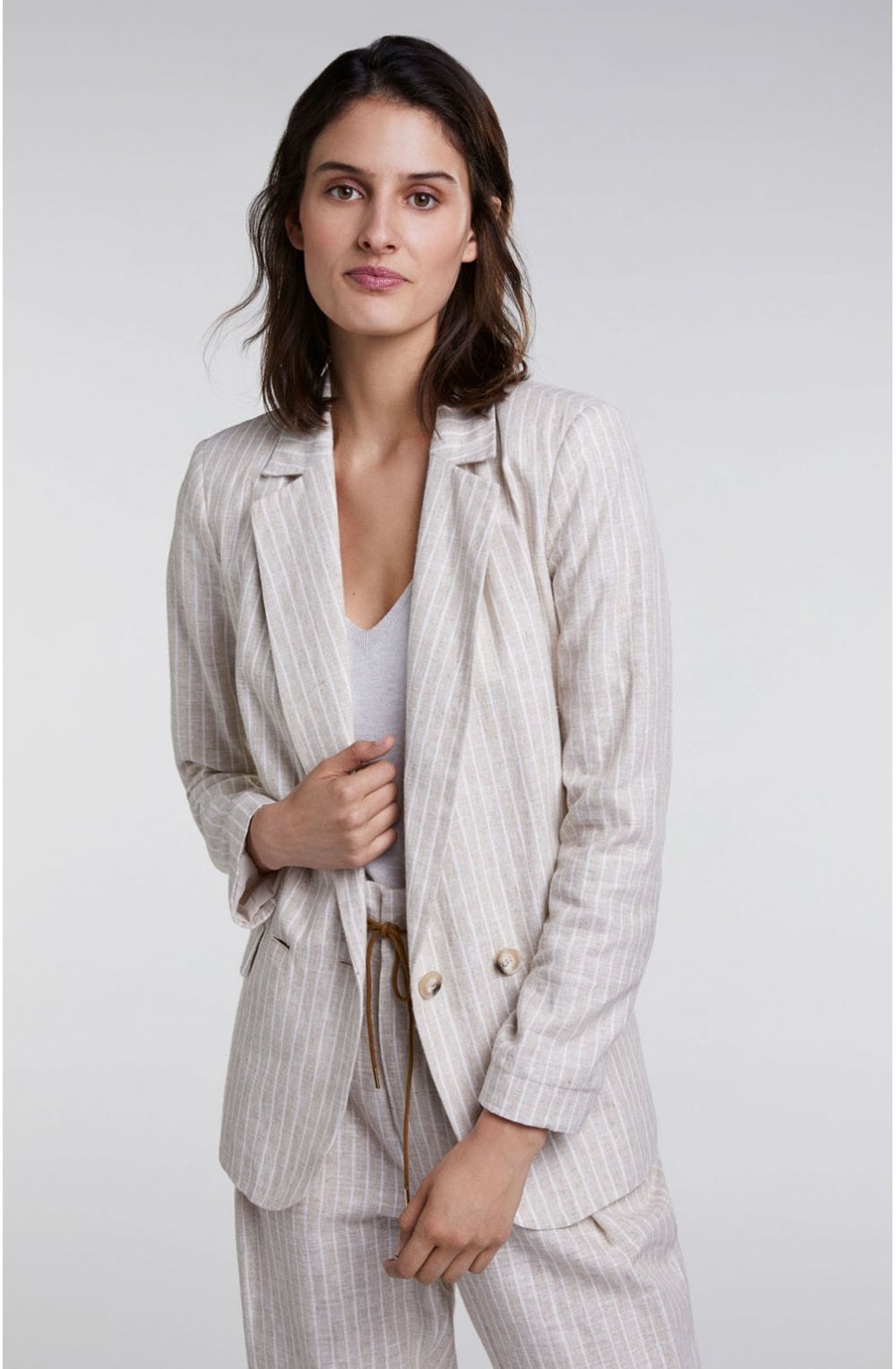 Double Breasted Striped Jacket