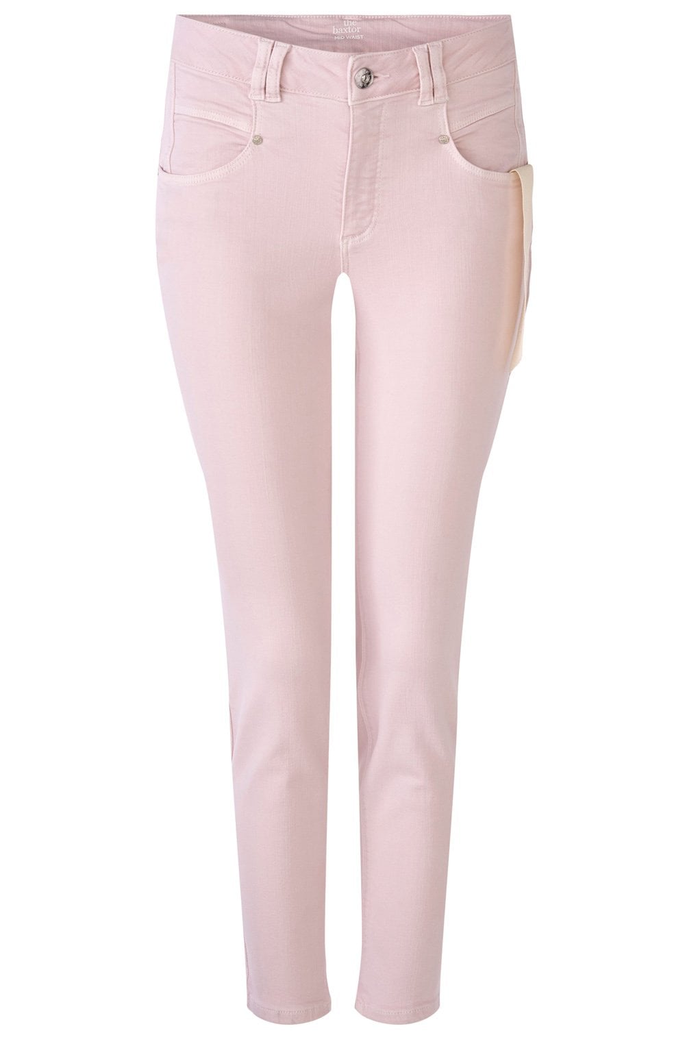 Dusty Pink Super Stretch Baxtor Jeans