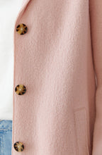 Dusty Rose Boiled Wool Coat