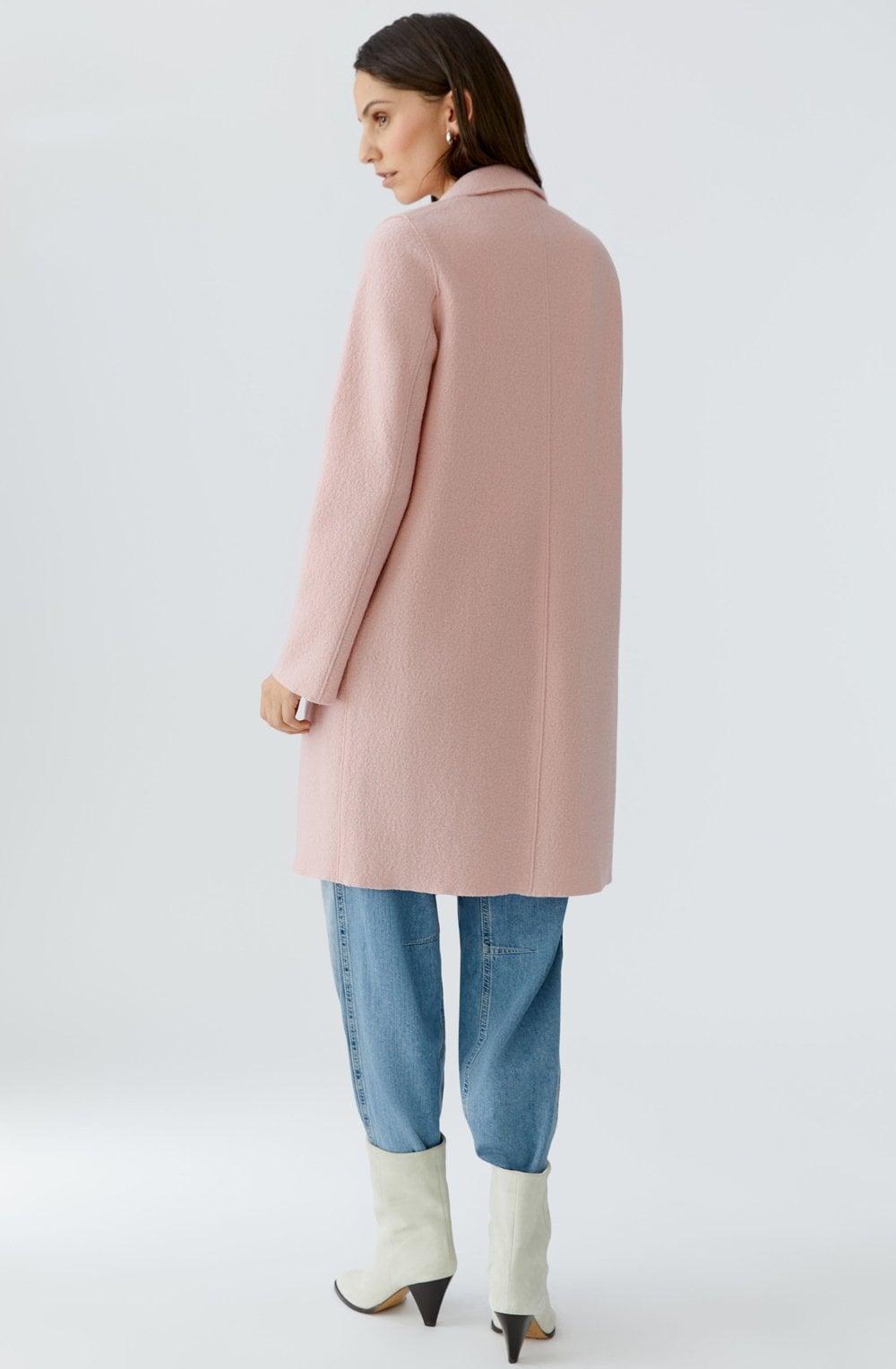 Dusty Rose Boiled Wool Coat