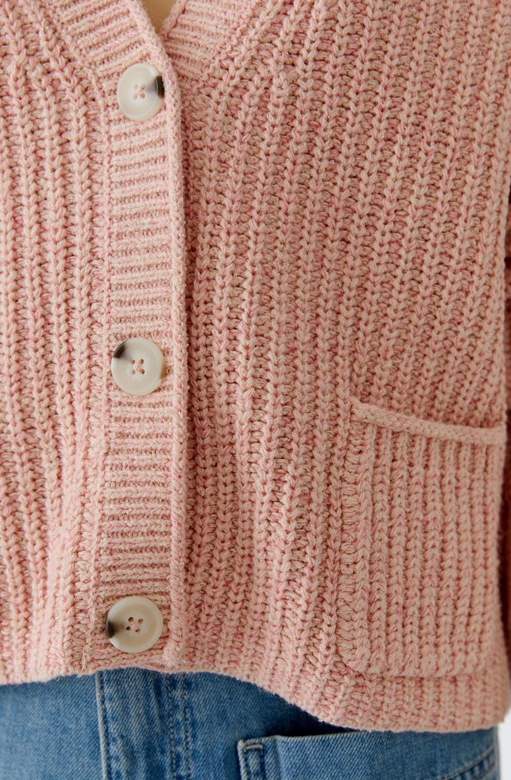 Dusty Rose Casual Cardigan