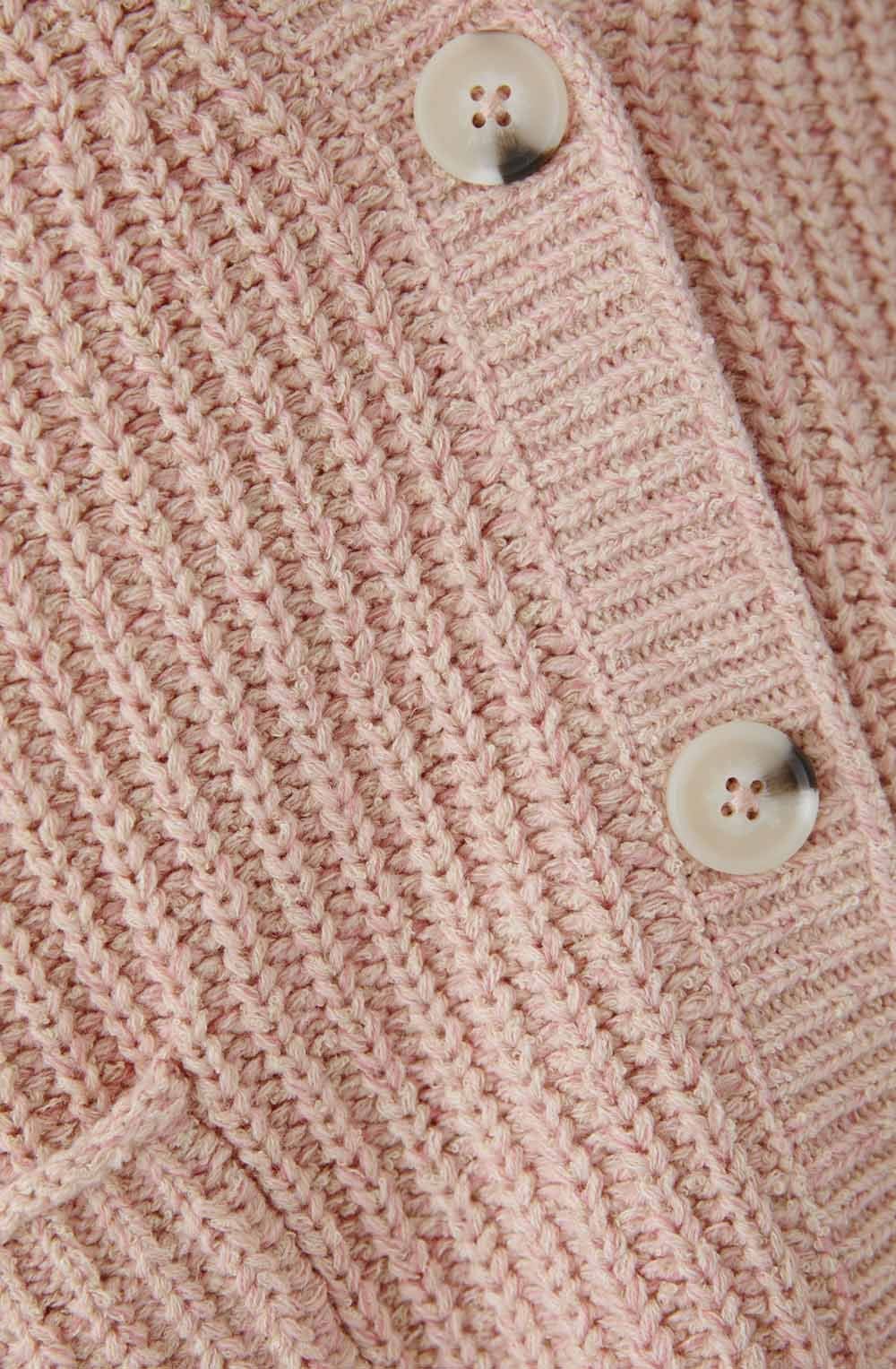 Dusty Rose Casual Cardigan