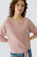 Dusty Rose Knotted Front Jumper