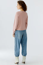 Dusty Rose Knotted Front Jumper