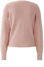 Dusty Rose Knotted Front Jumper