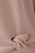 Dusty Rose Knotted Front Jumper